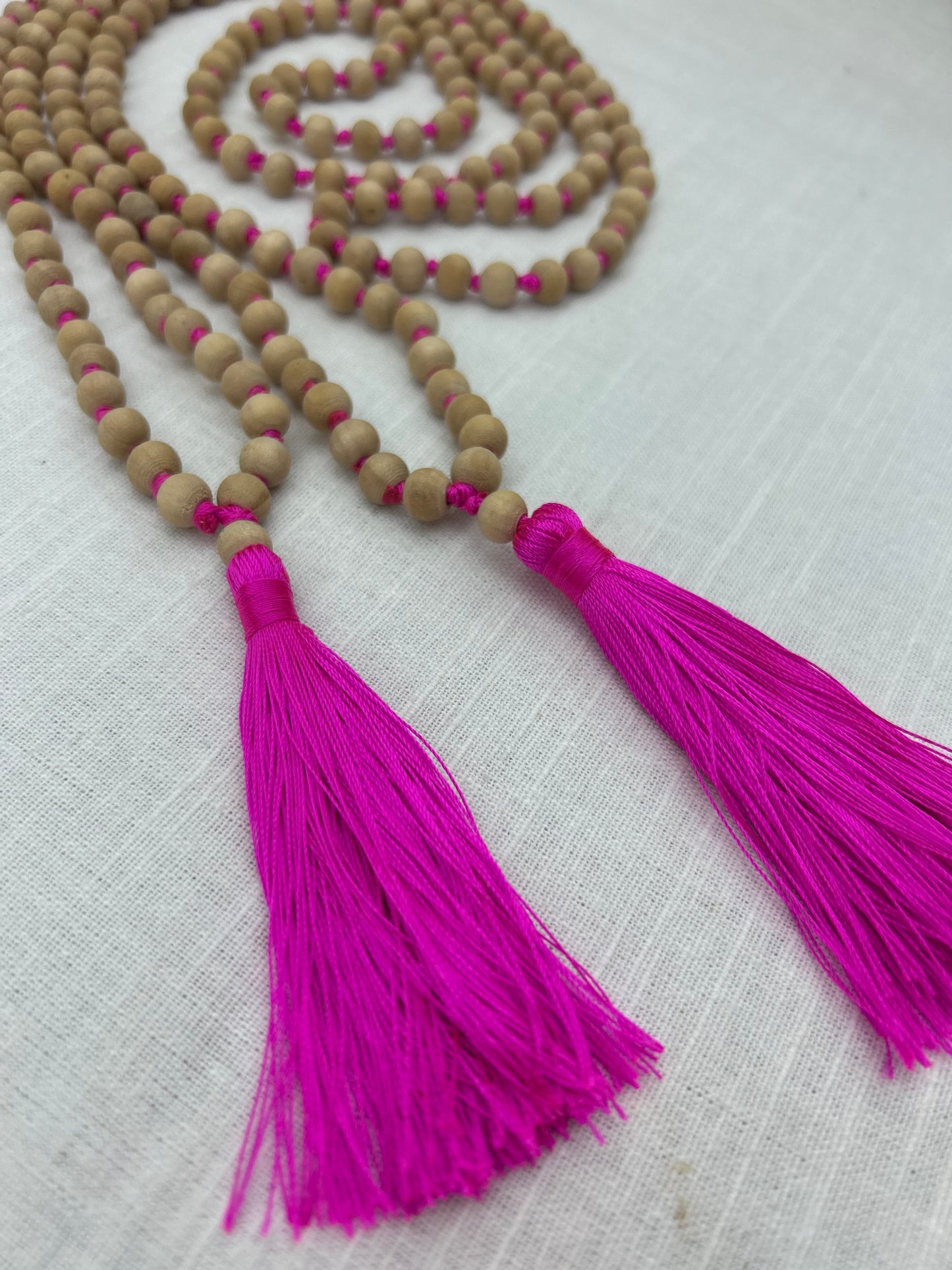 Necklace Pink tassel