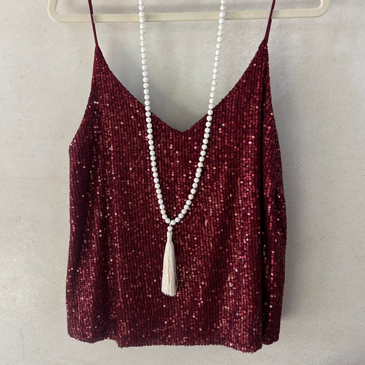 Sequin top black