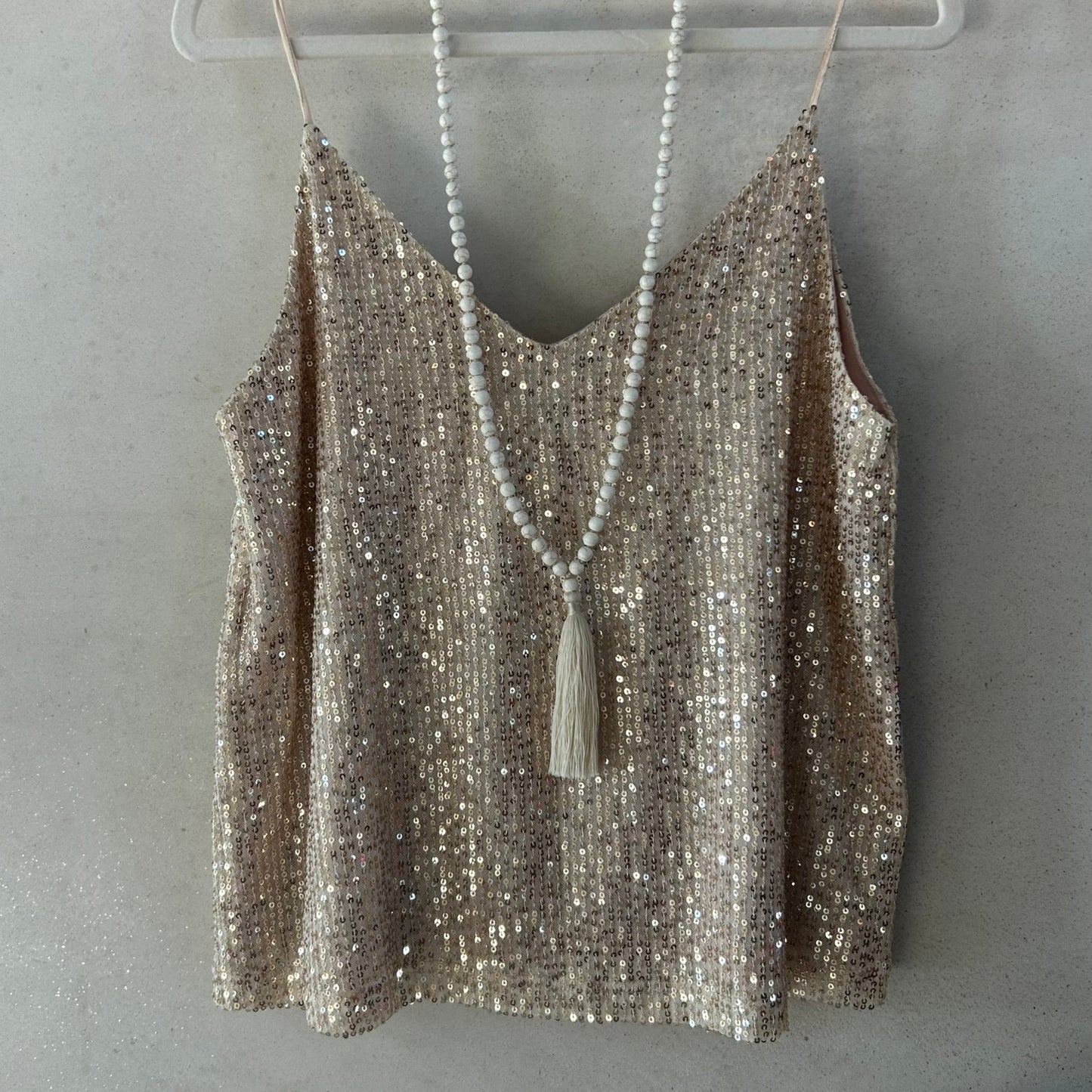Sequin top black