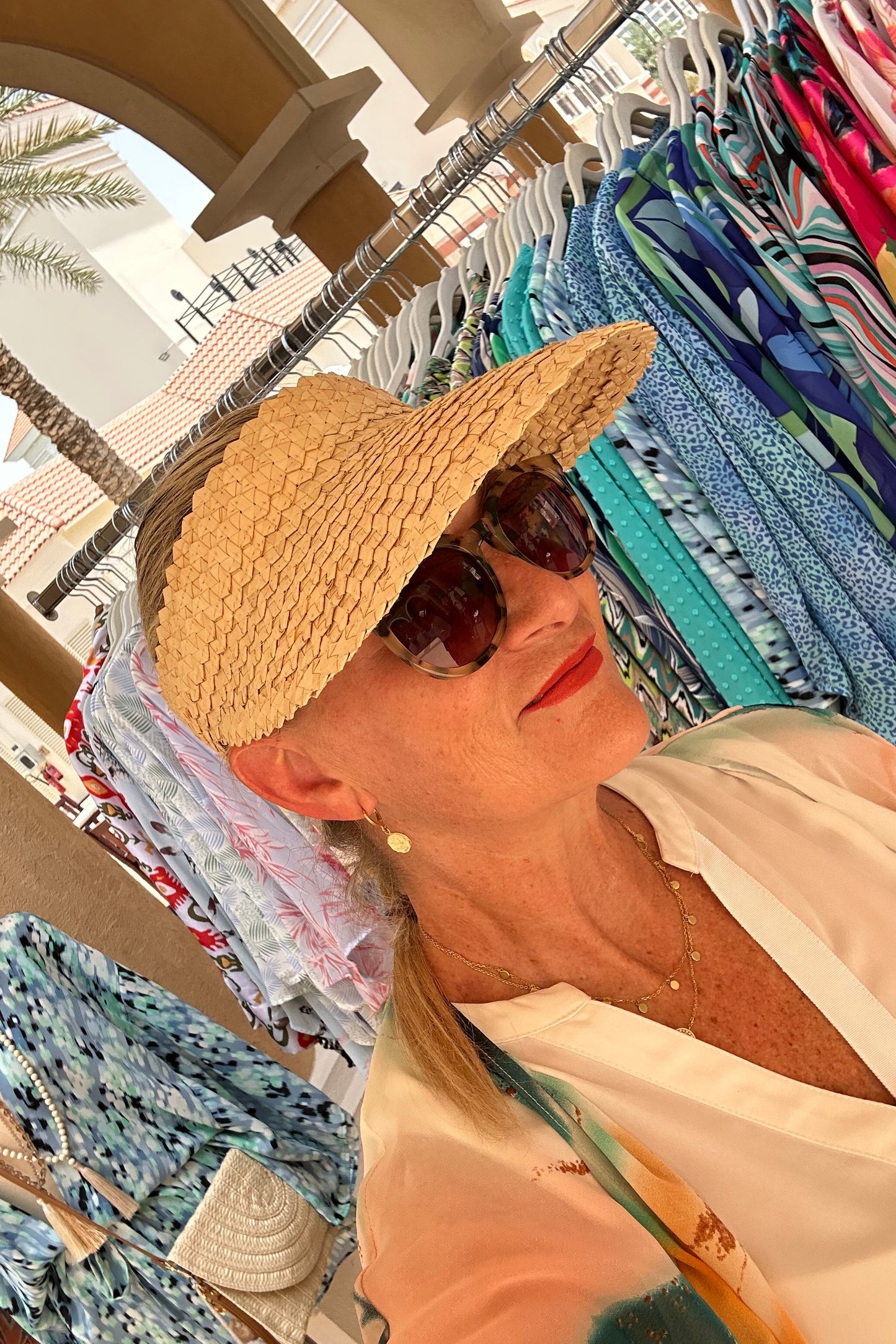 Woven Sun Visor deep tan