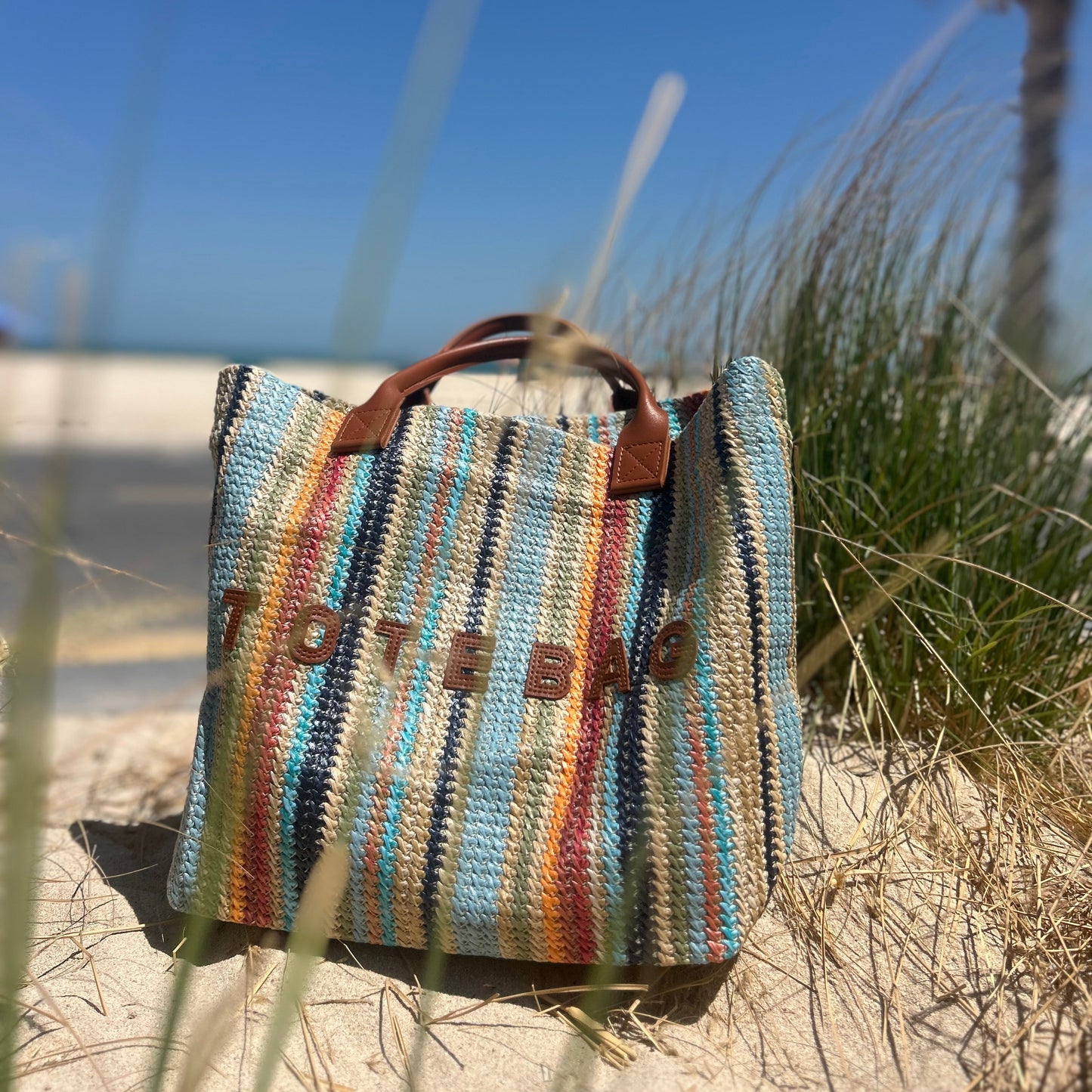 Tote Bag woven striped