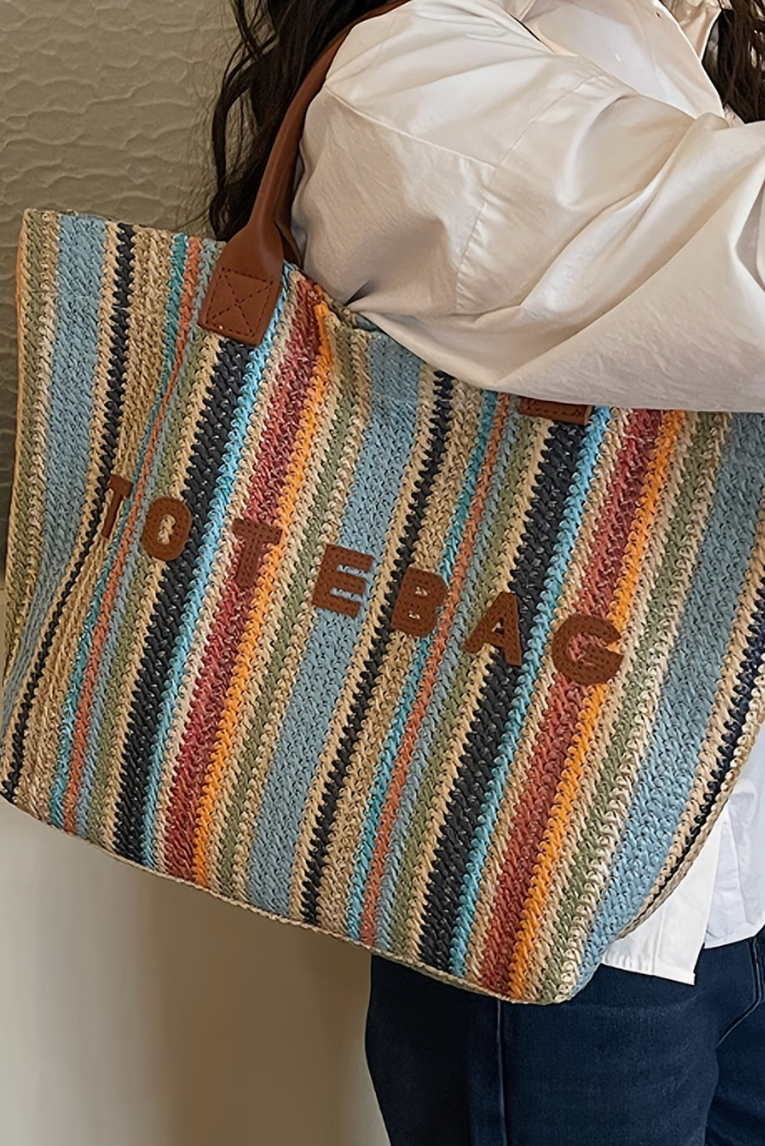 Tote Bag woven striped