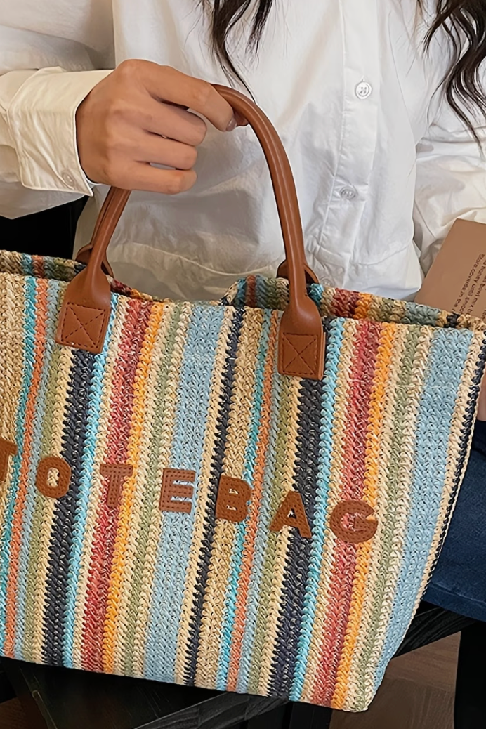 Tote Bag woven striped